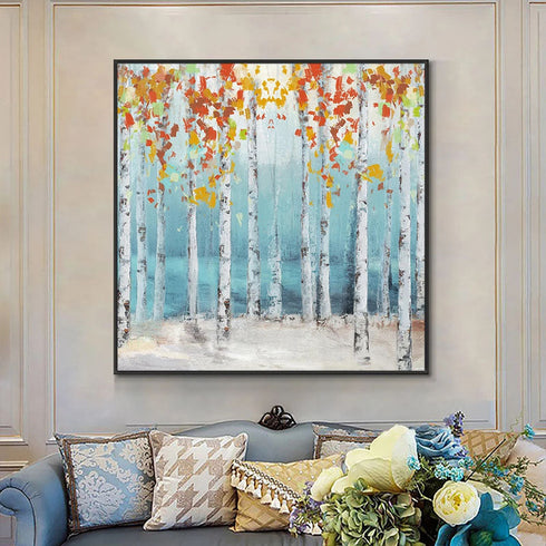 Forest Lake Painting